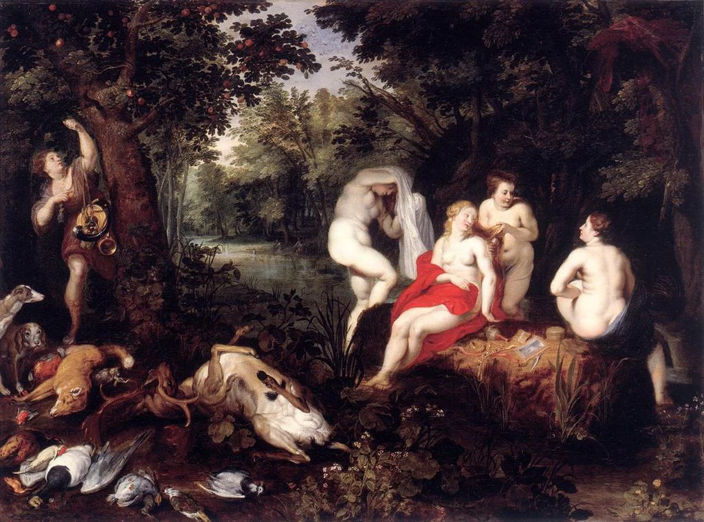 Diana che riposa dopo la caccia - figure di Hendrick van Balen